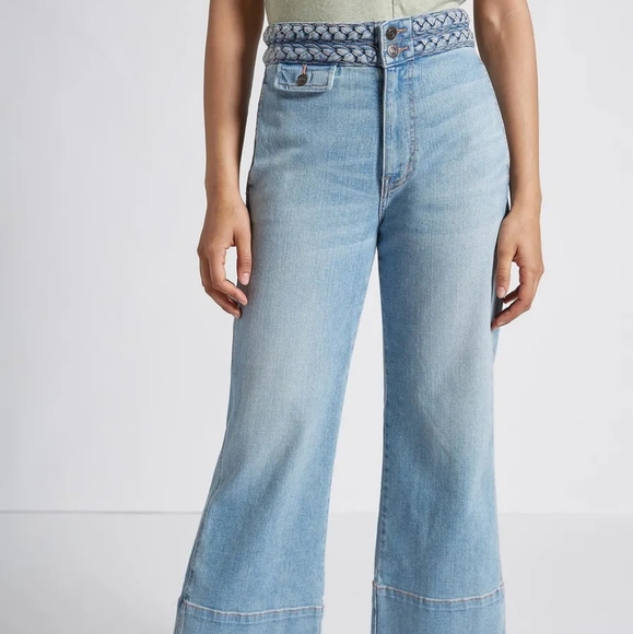 Current/Elliott Denim - NWT CURRENT/ELLIOT BRAIDED HIGH WAIST CROP JEAN